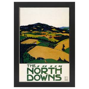 Bilderrahmen Poster 1916 North Downs Schwarz