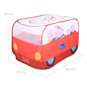 Pop Up Spielbus Peppa Pig Rot - Kunststoff - 75 x 75 x 120 cm