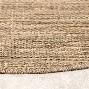 In- & Outdoor Teppich R Malta Melange Beige - 120 x 120 cm