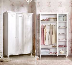 Kleiderschrank Romantica 140 x 203 x 58 cm