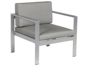 Chaise de jardin SALERNO Gris - Métal - 77 x 80 x 70 cm