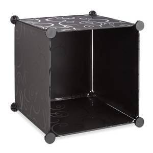 Étagère cubes 18 compartiments Noir - Translucide