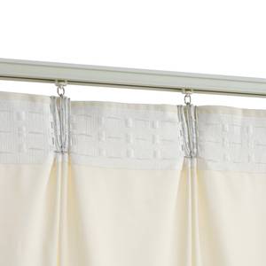 Rideau(lot de 2) 299473 Blanc crème - Hauteur : 175 cm