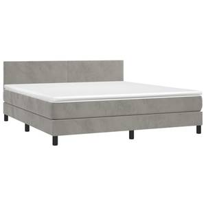 Boxspringbett 3017268-3 Hellgrau - Breite: 180 cm