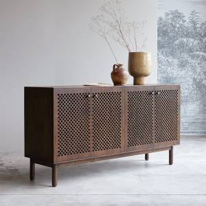 Buffet Bartho Braun - Massivholz - Holzart/Dekor - 160 x 83 x 45 cm