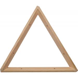 Equerre triangle en pin brut 30 cm Beige - Bois manufacturé - 30 x 30 x 3 cm