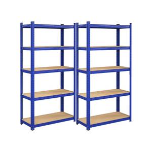 2er-Set Standregal Blau