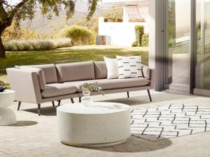 Canapé de jardin LORETELLO Beige - Gris - 243 x 76 cm