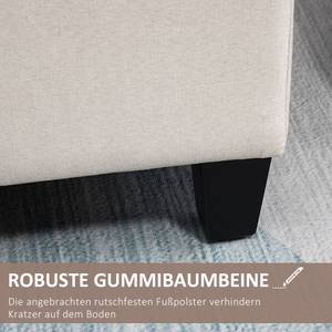 Sitzbank 838-166CW Weiß - Holzwerkstoff - 40 x 44 x 100 cm