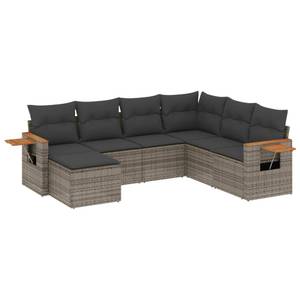 Gartensitzgruppe K5828(7-tlg) Grau - Massivholz - 69 x 62 x 62 cm