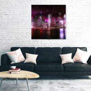 Wandbilder New York Manhattan Night 40 x 40 cm