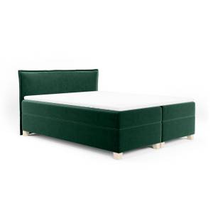 Boxspringbett Doppelbett Martines Bett Grün - Breite: 140 cm