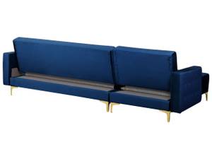 Modulsofa ABERDEEN 2-tlg Blau - Gold - Marineblau - Breite: 267 cm