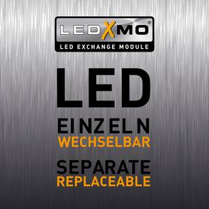 LED Stehlampe PURE GEMIN Grau - Metall - 35 x 126 x 35 cm