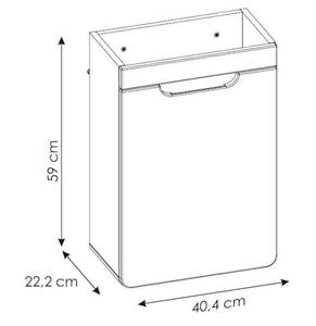 Waschbeckenunterschrank ARUBA Weiß