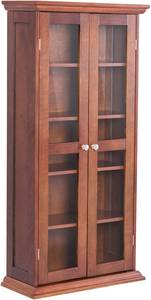 Doppeltüriger Medienschrank Braun - Holzwerkstoff - 24 x 113 x 56 cm