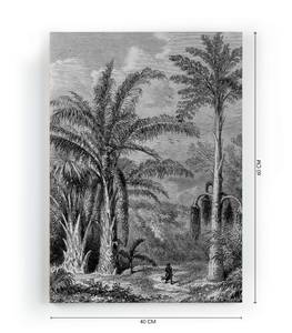 Leinwand 60x40 Dschungelwanderung Textil - 3 x 60 x 40 cm