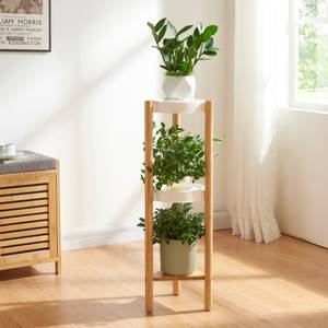 Étagère à plantes Sastamala Beige - Bambou - 25 x 78 x 25 cm