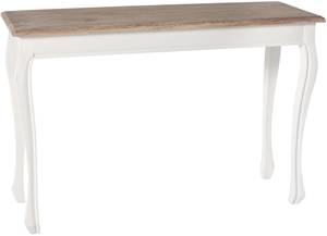 Table console Balto Marron - Blanc - Bois manufacturé - 120 x 80 x 40 cm