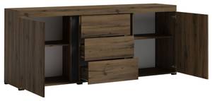 Kommode AVIGNON Schwarz - Braun - Holzwerkstoff - 221 x 92 x 50 cm