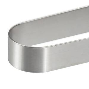 Silberner Handtuchhalter Edelstahl Silber - Metall - 36 x 4 x 6 cm