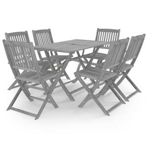 Gartenmöbel-Set Grau - Massivholz - Holzart/Dekor - 70 x 75 x 120 cm