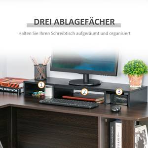 Monitor-Ständer 923-044 Braun - Holzwerkstoff - 24 x 10 x 117 cm