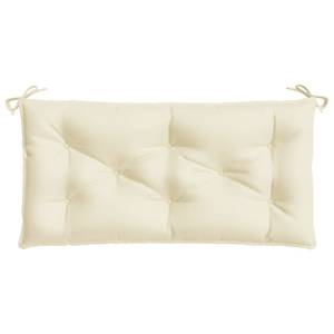 Coussin de banc de jardin Blanc crème - Profondeur : 100 cm