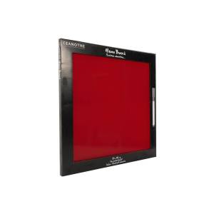 Mémo board face magnétique verre Rouge - Verre - 50 x 50 x 1 cm