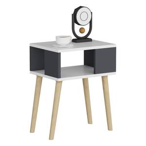 Table d'appoint Lekeberg pour salon Gris - Bois manufacturé - 45 x 60 x 35 cm