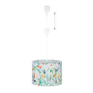 Luminaire jungle pour chambre d’enfant Vert - Blanc - Jaune - Matière plastique - 35 x 140 x 35 cm