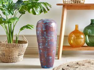 Vase décoratif DOJRAN Bleu - Marron - Céramique - 24 x 59 x 10 cm
