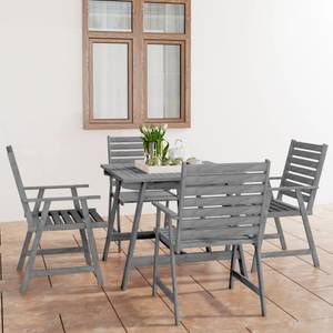 Gartenmöbel-Set Grau - Massivholz - Holzart/Dekor - 62 x 74 x 88 cm