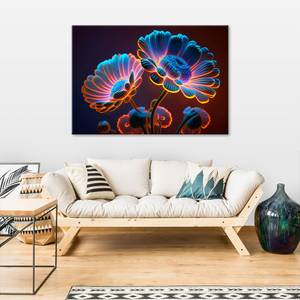 KUNSTDRUCK Neon Blooms 1 90 x 60 cm