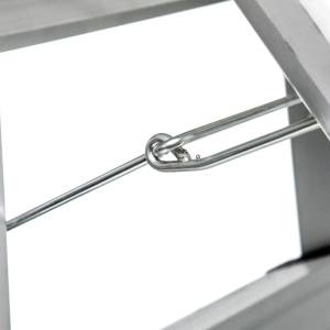 Tritthocker, 3 Ebenen, Aluminium Silber - Metall - 63 x 61 x 43 cm