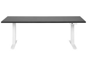 Table à hauteur ajustable DESTINES Noir - Blanc - 180 x 63 x 80 cm