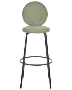 Tabouret de bar EMERY Noir - Vert - Vert clair