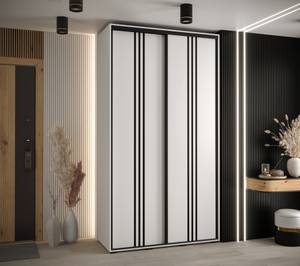 ARMOIRE À PORTES COULISSANTES DAVOS 6 Blanc - Largeur : 130 cm