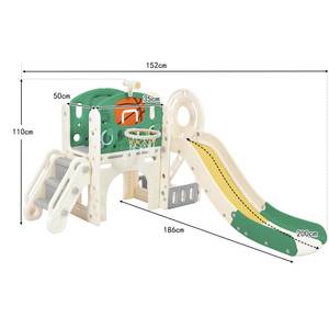 Toboggan pour enfants Mini Ⅳ Vert - Matière plastique - 36 x 56 x 111 cm