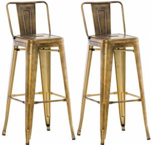 Barhocker Mason 2er Set Gold