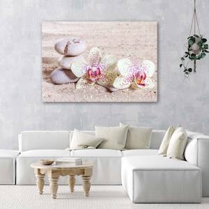 Leinwandbilder Orchideen Zen Spa Steine 60 x 40 cm