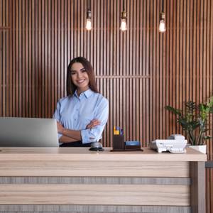 Organiseur bureau pour cartes de visite Noir - Blanc