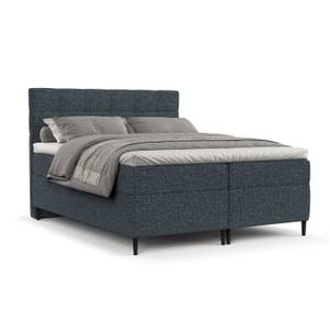 Boxspringbett Urbaneo Bonellfederkern Blau - Breite: 200 cm