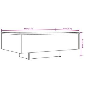 Couchtisch 3008686-1 Raucheiche Dekor - 85 x 55 cm