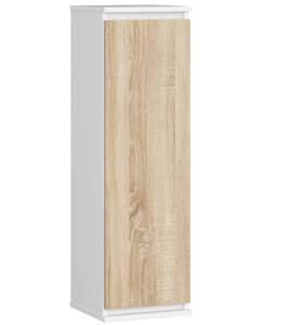 Vitrine armoire W30 CLP Imitation chêne de Sonoma - Blanc