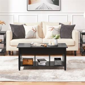 Couchtisch Lift-Top-Design Schwarz