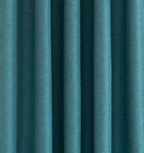 Vorhang petrol blickdicht Akustik Blau - Textil - 140 x 245 x 1 cm