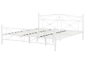 Lit double RODEZ Blanc - Largeur : 186 cm