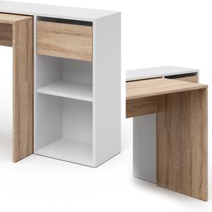 Schreibtisch Ben Sonoma/Weiß 105 x 17 x 25 cm