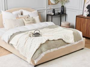 Kuscheldecke ALAZEYA Beige - Creme - Gold - 150 x 200 cm